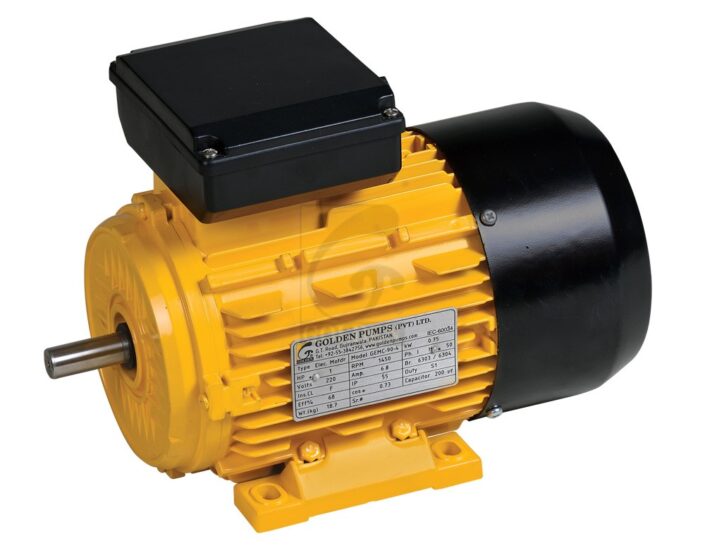 yellow color electric motor